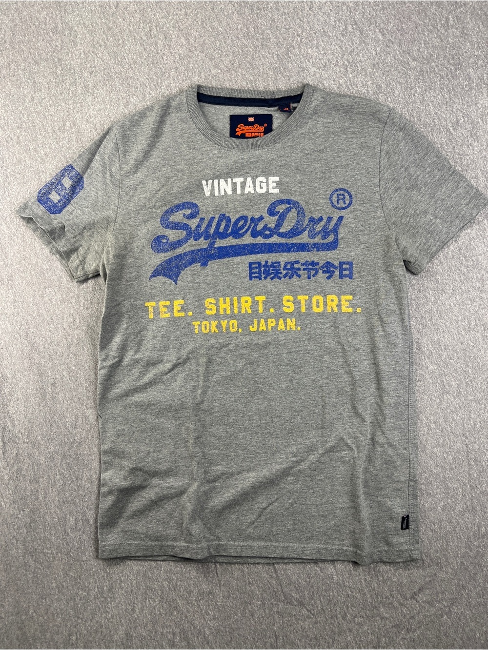 SuperDry Vintage Logo Heather Gray Tee